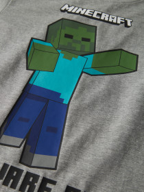 NAME IT T-shirt Minecraft Sumba Grey Melange